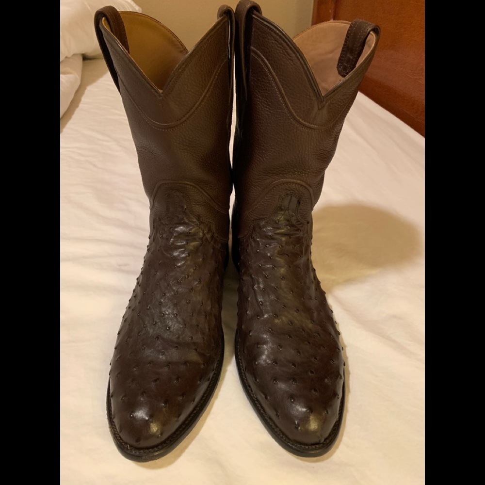 Men’s Tecovas Cowboy Boots Duke Chocolate Ostrich
